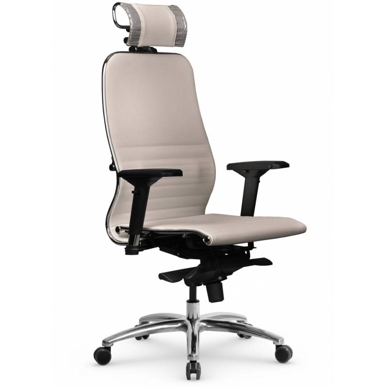 Кресло Samurai K-3.04 бежевая кожа главное фото