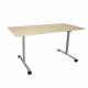 Стол складной "Эверест", 1200х600х760 мм, серый каркас, ЛДСП клен главное фото в маленьком размере