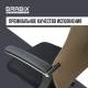 Кресло  PREMIUM "Ultimate EX-801" хром, плотная двойная сетка Х2, черное/коричневое. Фото товара с разных ракурсов.