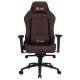 Кресло игровое Cactus CS-CHR-0112BR коричневый эко.кожа с подголов. крестов. сталь. Фото товара с разных ракурсов.