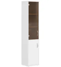 Шкаф колонка комбинированная СУ-1.2(R) Белый 406*365*1975
